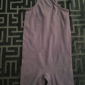 Fashion Nova Purple Ribbed Jumpsuit